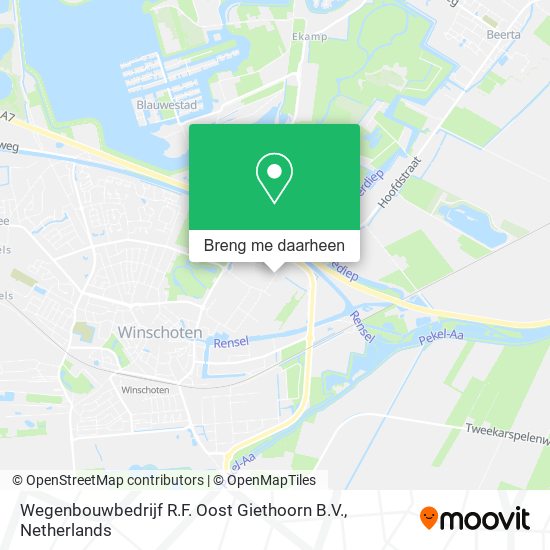 Wegenbouwbedrijf R.F. Oost Giethoorn B.V. kaart