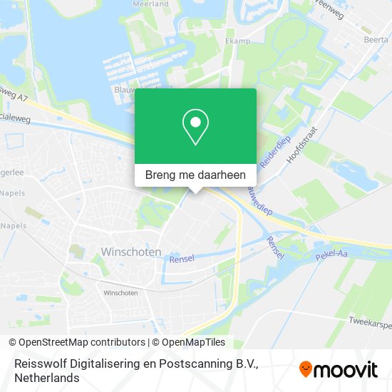 Reisswolf Digitalisering en Postscanning B.V. kaart