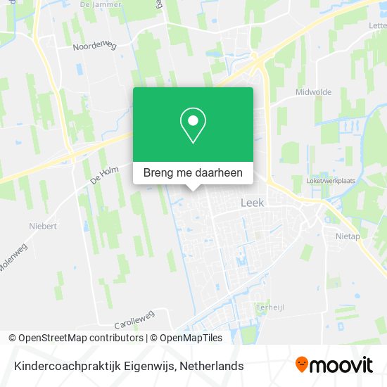 Kindercoachpraktijk Eigenwijs kaart