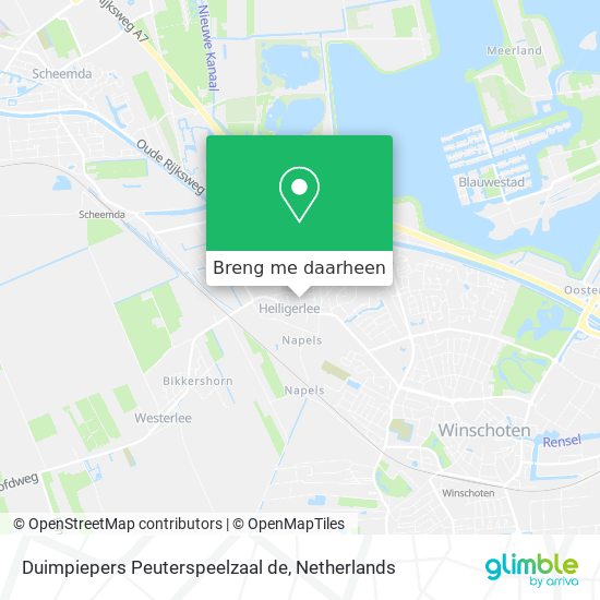 Duimpiepers Peuterspeelzaal de kaart