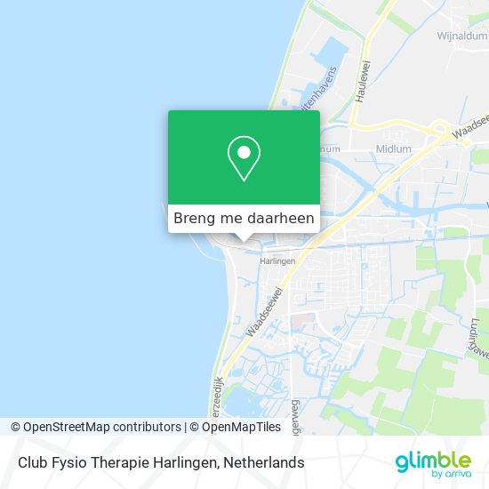 Club Fysio Therapie Harlingen kaart