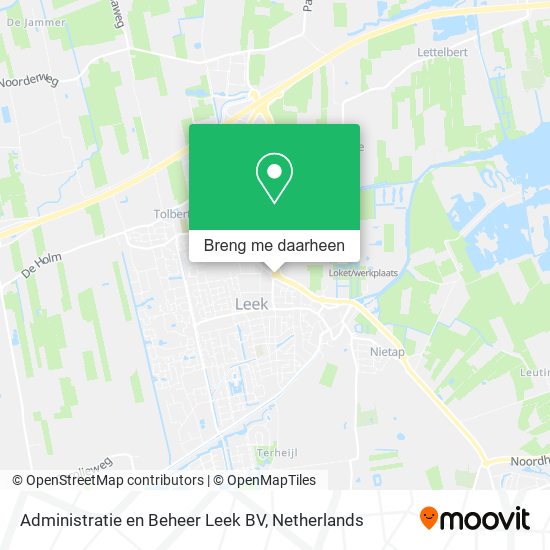 Administratie en Beheer Leek BV kaart