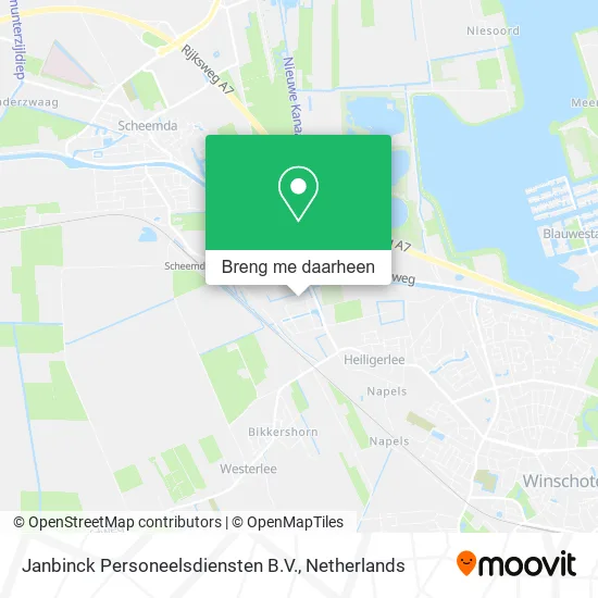 Janbinck Personeelsdiensten B.V. kaart