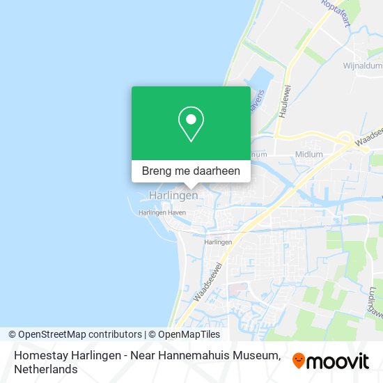 Homestay Harlingen - Near Hannemahuis Museum kaart