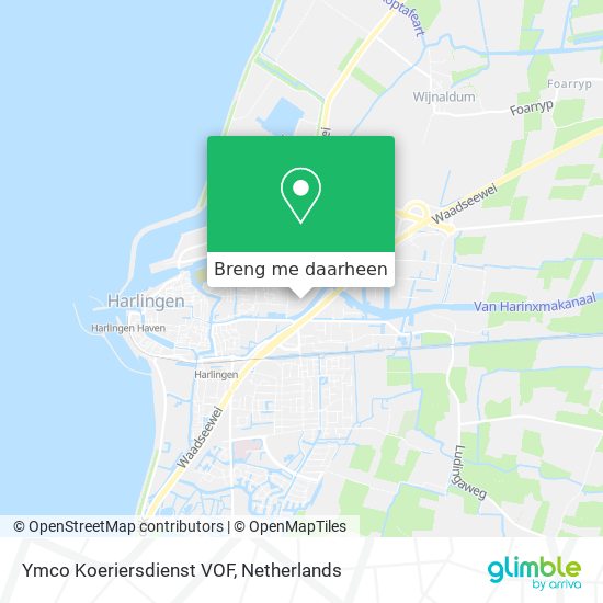 Ymco Koeriersdienst VOF kaart