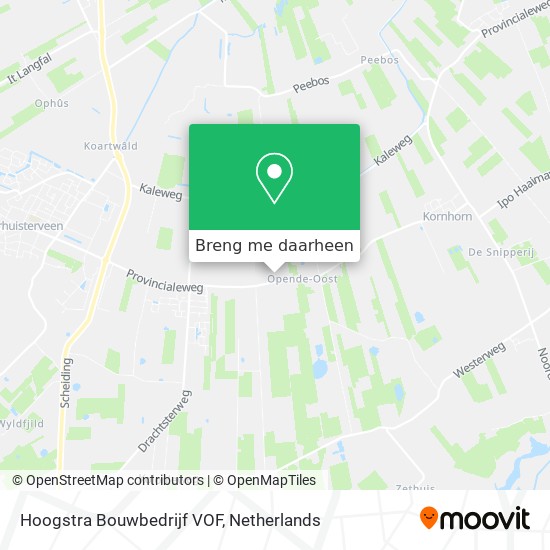 Hoogstra Bouwbedrijf VOF kaart