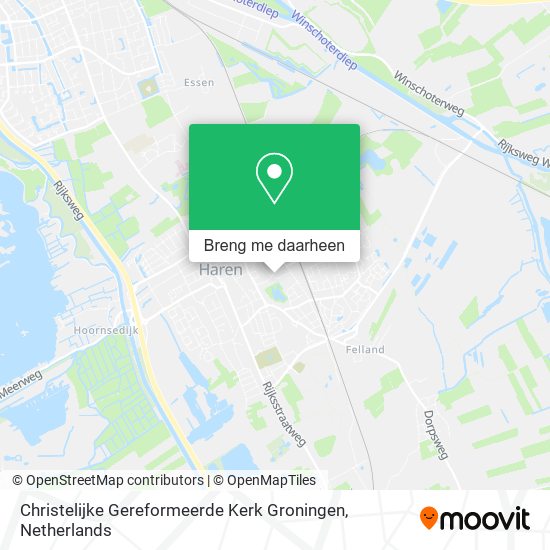 Christelijke Gereformeerde Kerk Groningen kaart