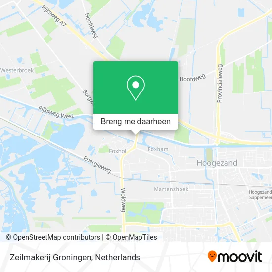 Zeilmakerij Groningen kaart