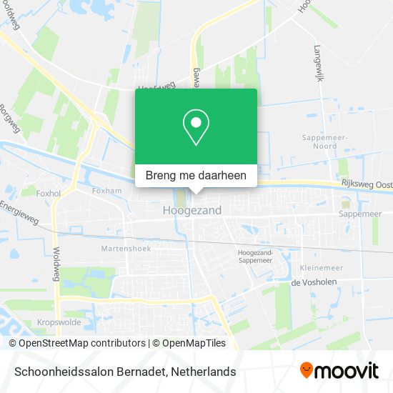 Schoonheidssalon Bernadet kaart