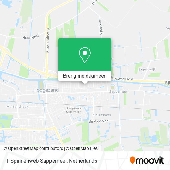 T Spinnenweb Sappemeer kaart