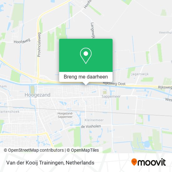 Van der Kooij Trainingen kaart