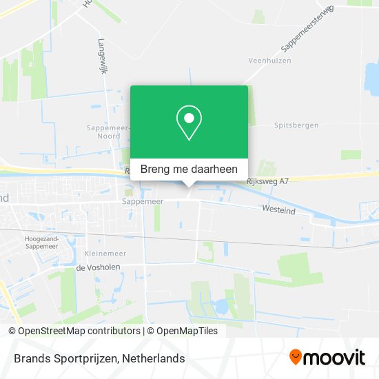 Brands Sportprijzen kaart