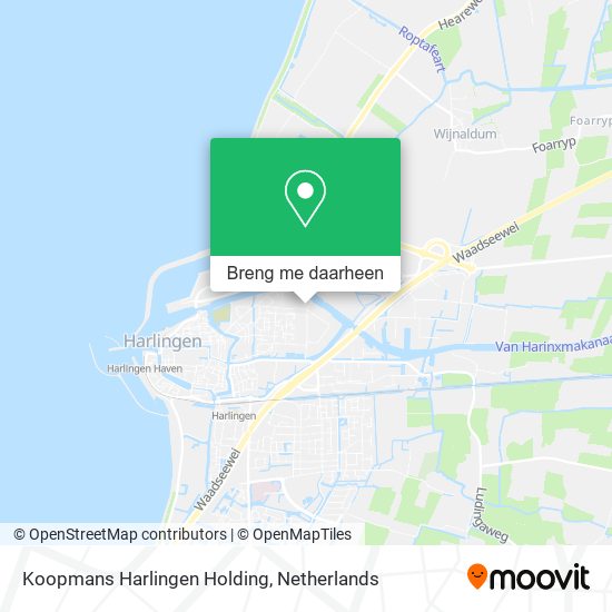 Koopmans Harlingen Holding kaart