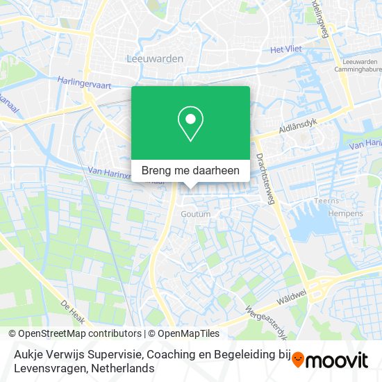 Aukje Verwijs Supervisie, Coaching en Begeleiding bij Levensvragen kaart
