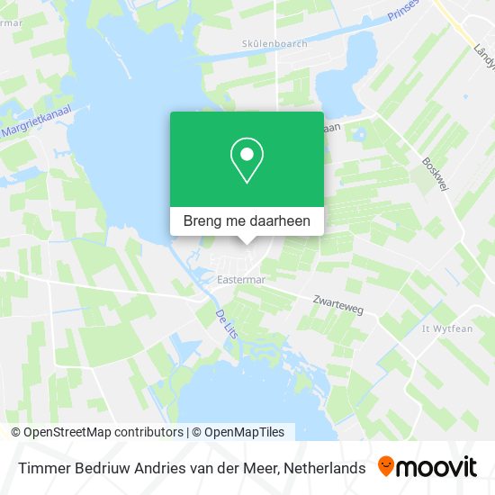 Timmer Bedriuw Andries van der Meer kaart