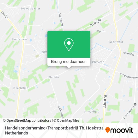 Handelsonderneming / Transportbedrijf Th. Hoekstra kaart