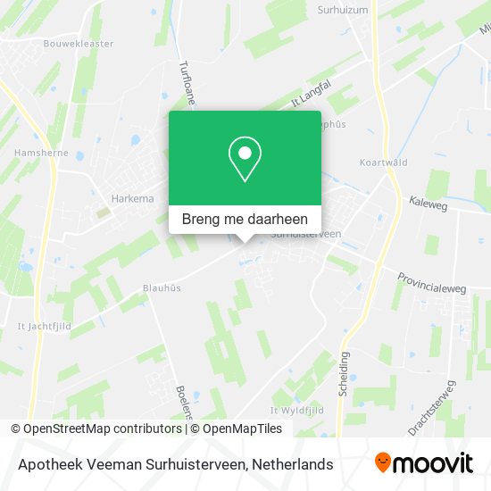 Apotheek Veeman Surhuisterveen kaart