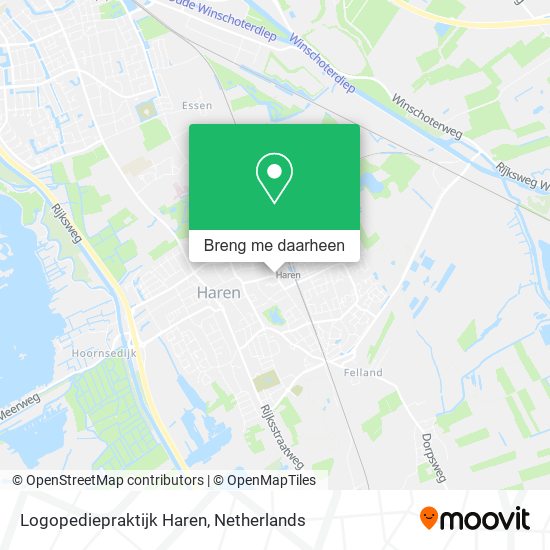 Logopediepraktijk Haren kaart