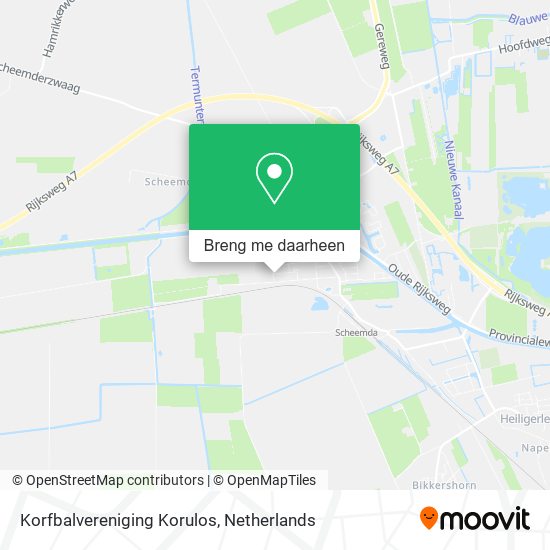 Korfbalvereniging Korulos kaart