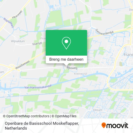 Openbare de Basisschool Moskeflapper kaart