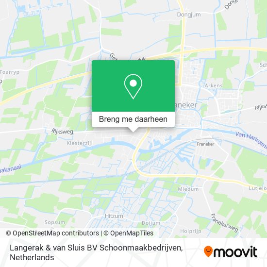 Langerak & van Sluis BV Schoonmaakbedrijven kaart
