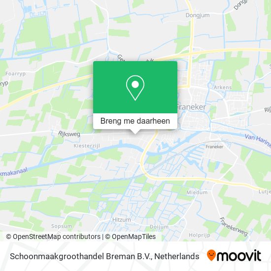 Schoonmaakgroothandel Breman B.V. kaart