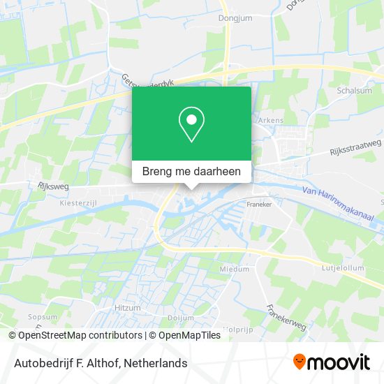 Autobedrijf F. Althof kaart