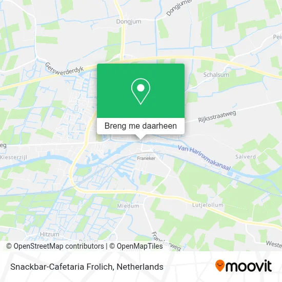 Snackbar-Cafetaria Frolich kaart