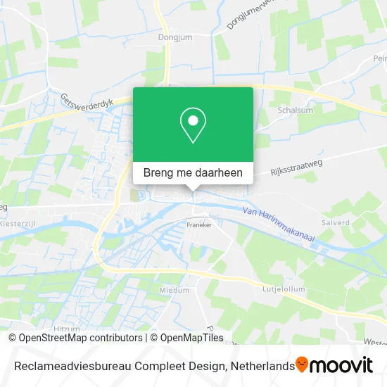 Reclameadviesbureau Compleet Design kaart