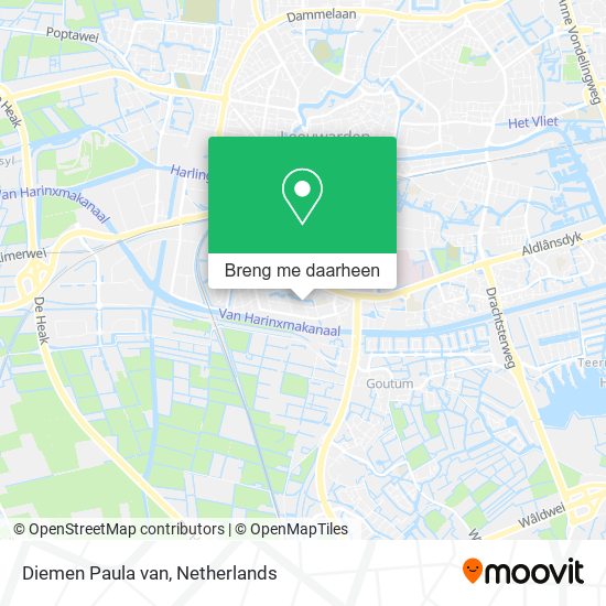 Diemen Paula van kaart