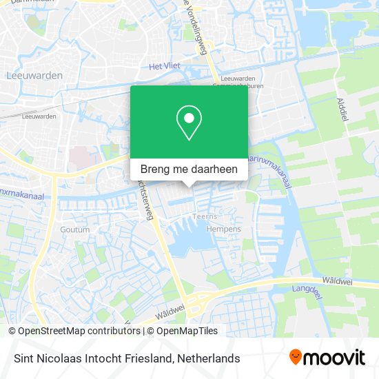 Sint Nicolaas Intocht Friesland kaart
