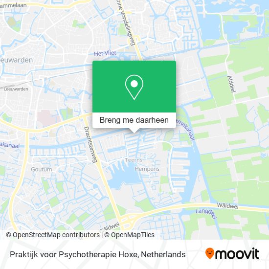 Praktijk voor Psychotherapie Hoxe kaart