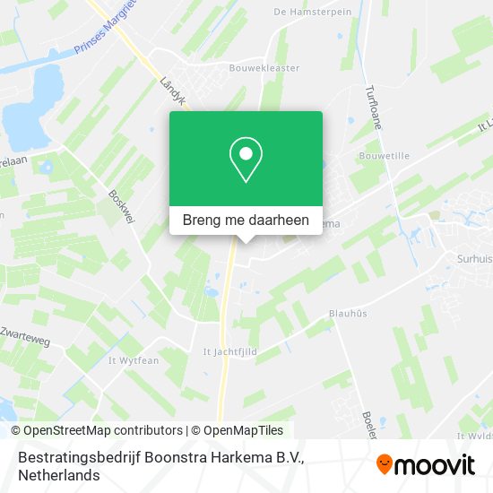 Bestratingsbedrijf Boonstra Harkema B.V. kaart