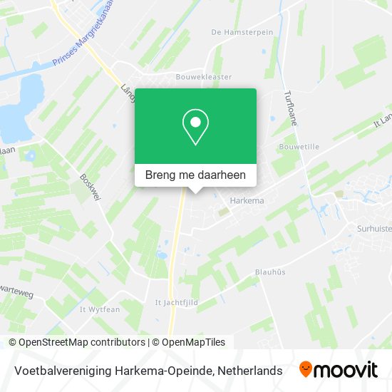 Voetbalvereniging Harkema-Opeinde kaart