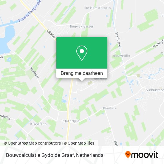 Bouwcalculatie Gydo de Graaf kaart