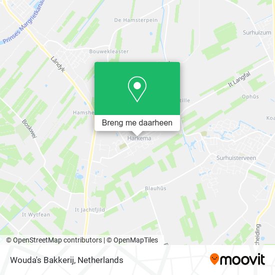 Wouda's Bakkerij kaart