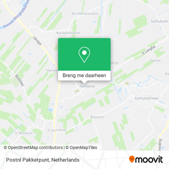 Postnl Pakketpunt kaart