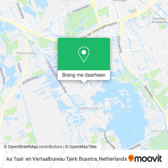 Aa Taal- en Vertaalbureau Tjerk Busstra kaart
