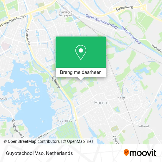 Guyotschool Vso kaart