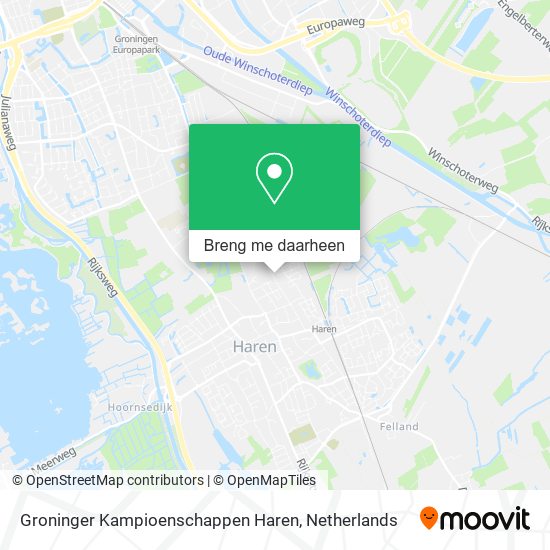 Groninger Kampioenschappen Haren kaart