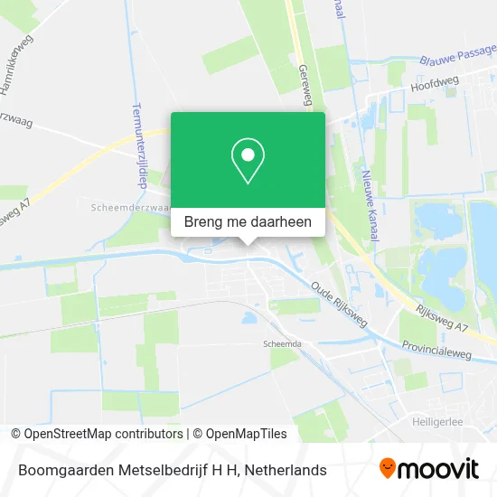 Boomgaarden Metselbedrijf H H kaart
