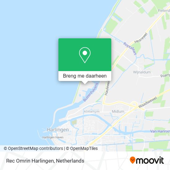 Rec Omrin Harlingen kaart