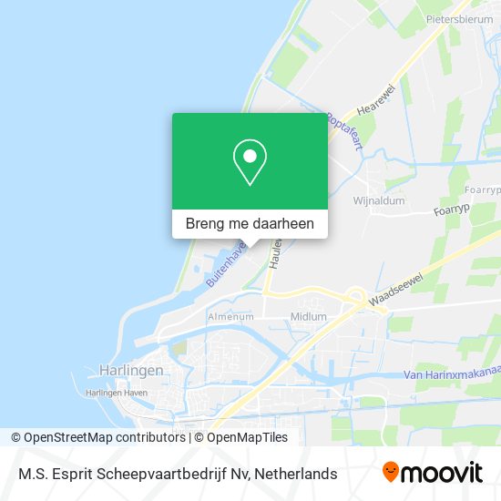 M.S. Esprit Scheepvaartbedrijf Nv kaart