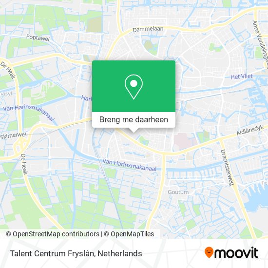 Talent Centrum Fryslân kaart