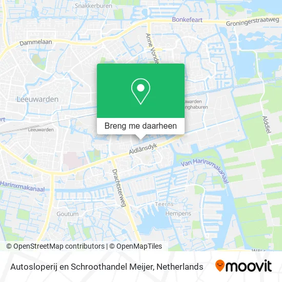 Autosloperij en Schroothandel Meijer kaart