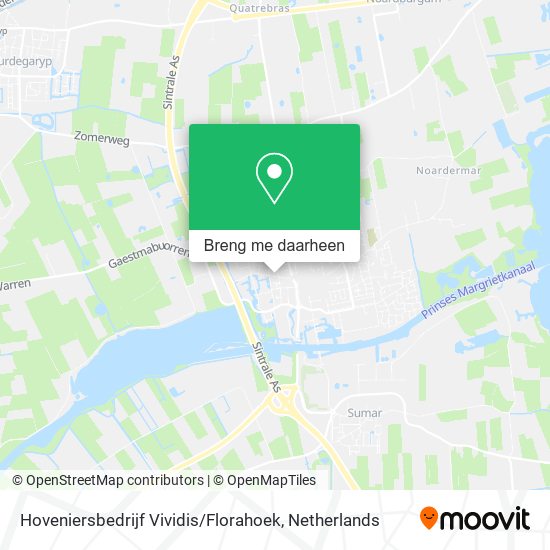 Hoveniersbedrijf Vividis / Florahoek kaart
