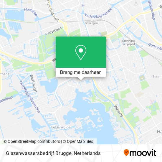 Glazenwassersbedrijf Brugge kaart