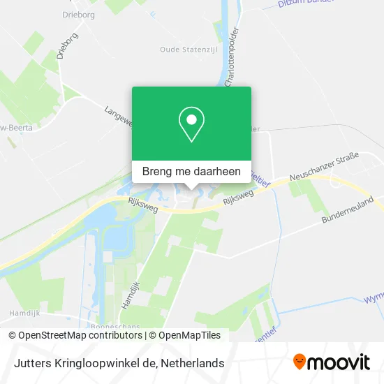 Jutters Kringloopwinkel de kaart