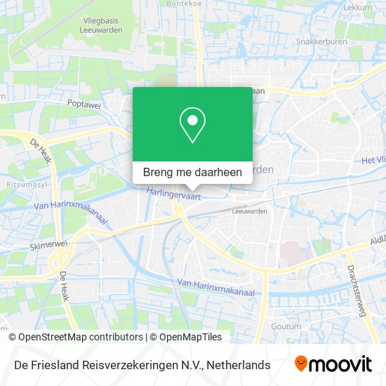 De Friesland Reisverzekeringen N.V. kaart