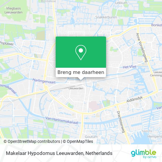 Makelaar Hypodomus Leeuwarden kaart